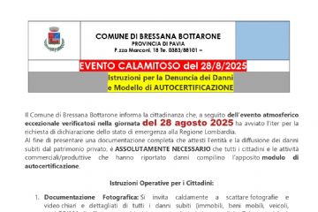 Evento calamitoso del 28.08.2025